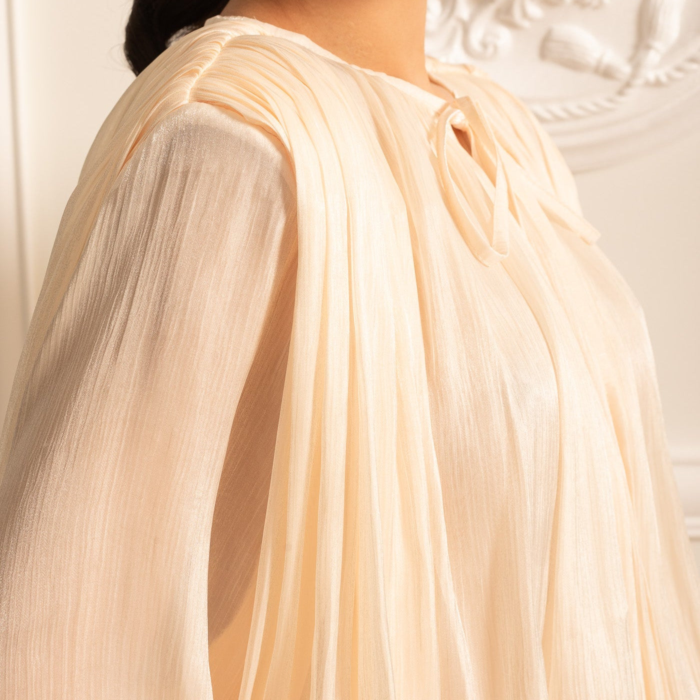 Celeste Draped Silk Mini Dress