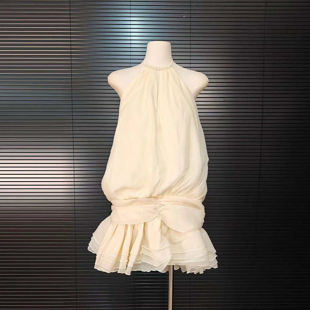 Juliette Pearl Halter Dress