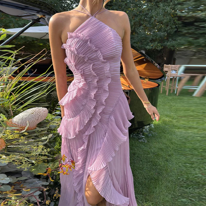 Iris Ruffle Gown