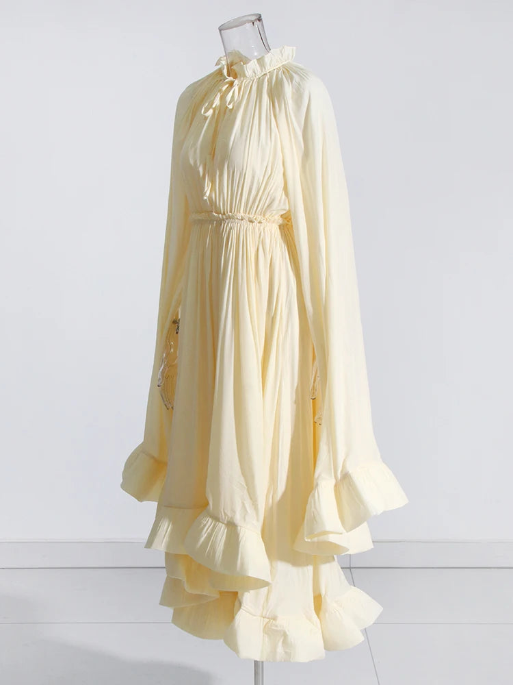 “The Poet’s Muse” Ruffled Maxi Dress