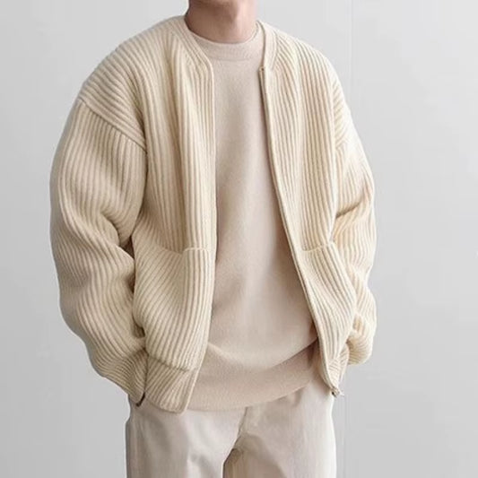 Rubbed Knit Cardigan