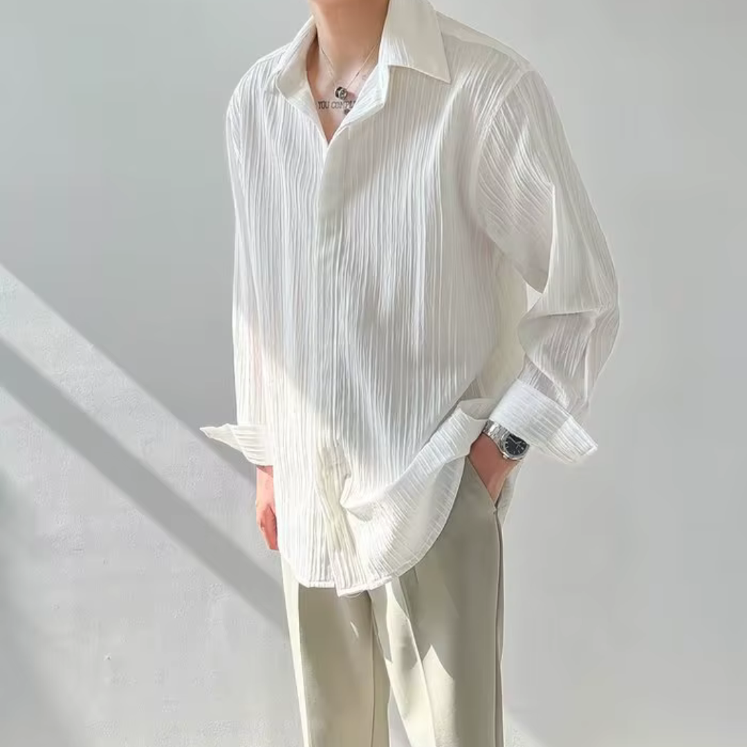 Relaxed Pleated Shirt