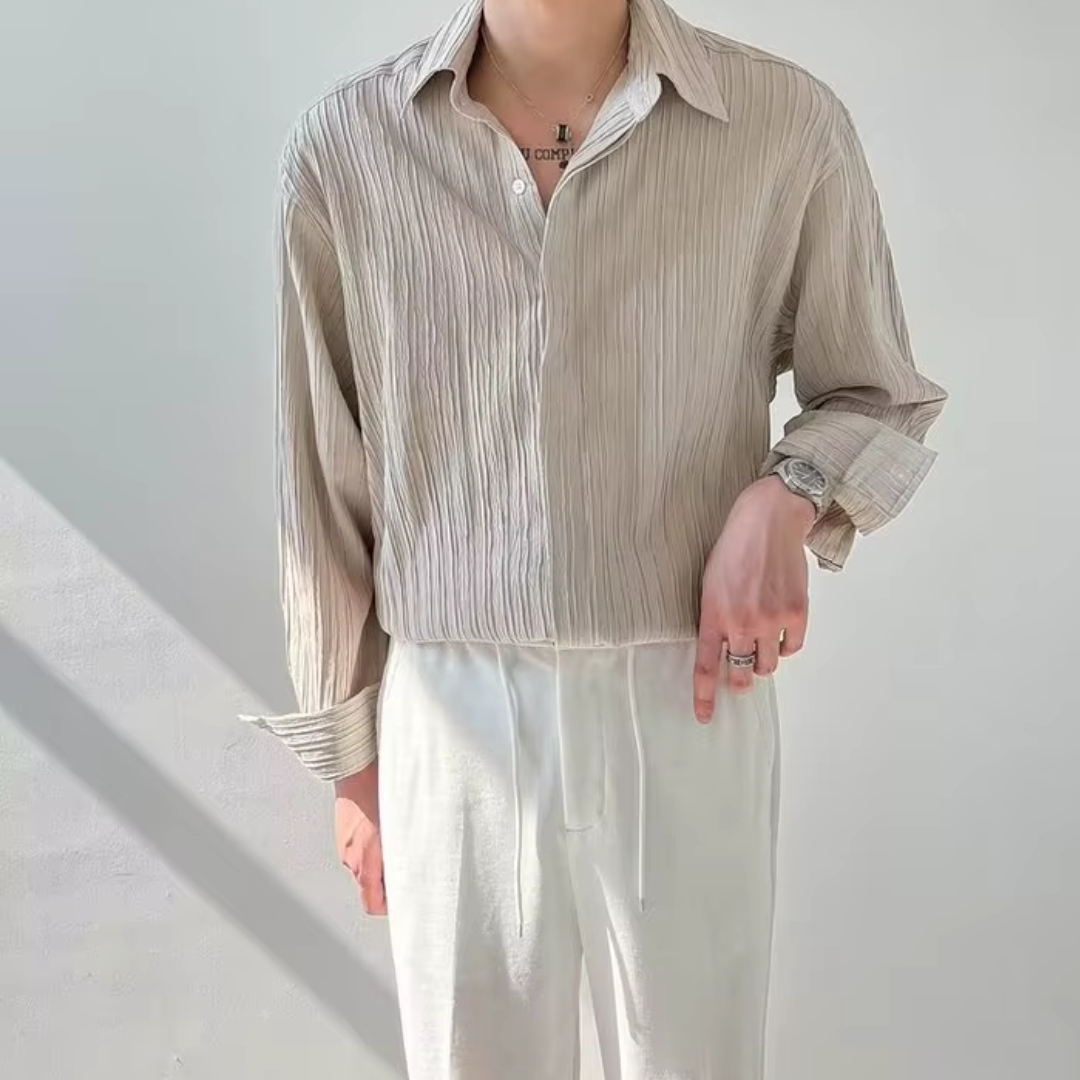 Relaxed Pleated Shirt