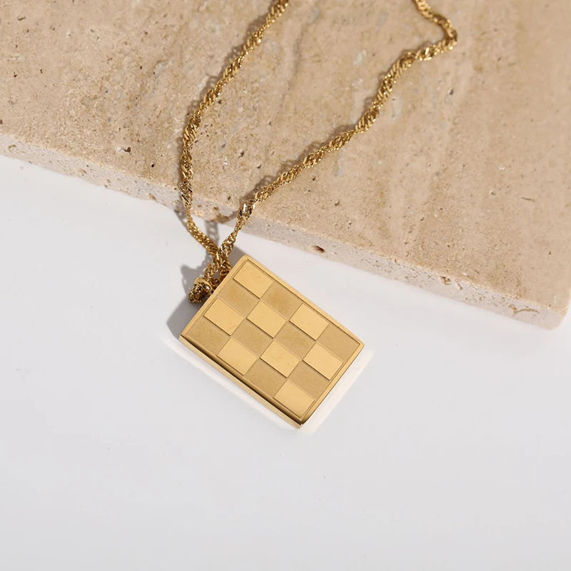 Checkered Pendant