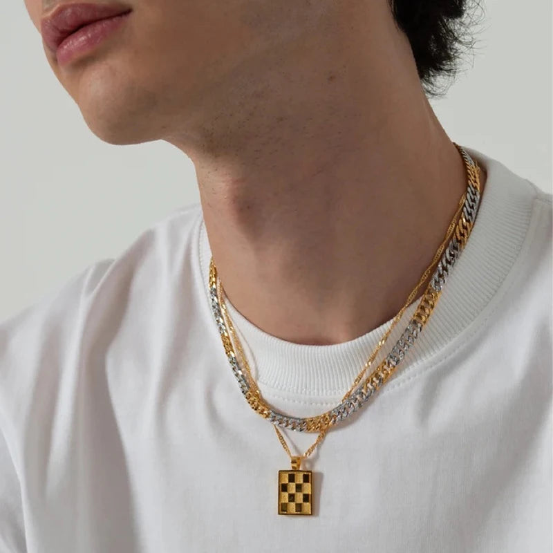 Checkered Pendant