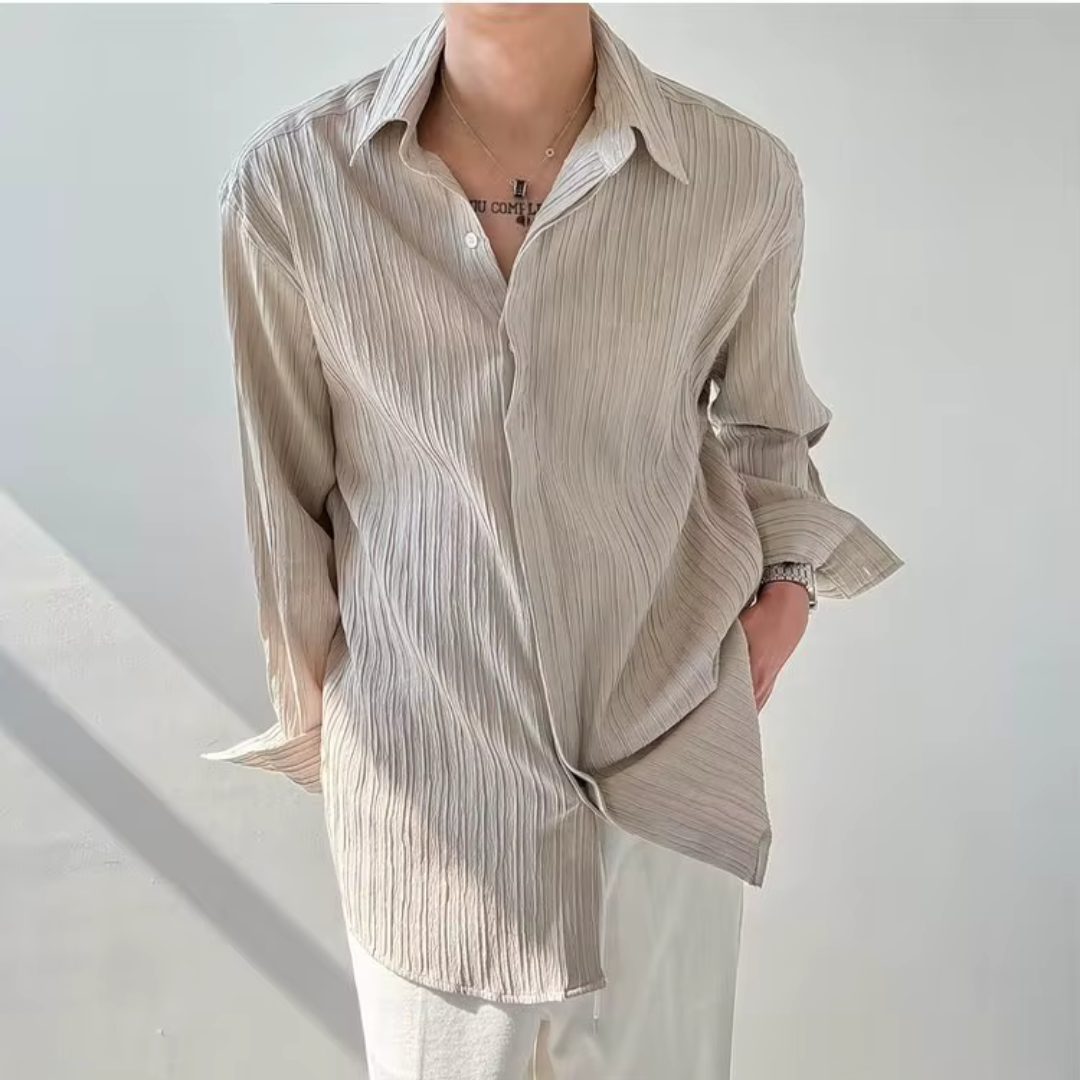 Relaxed Pleated Shirt