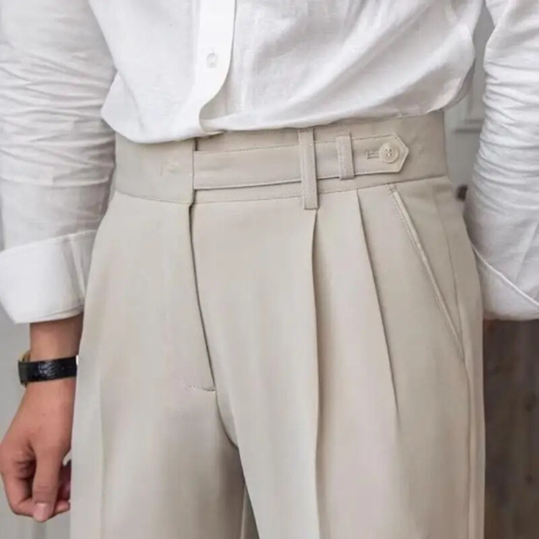 Slim-Fit Tailored Trousers