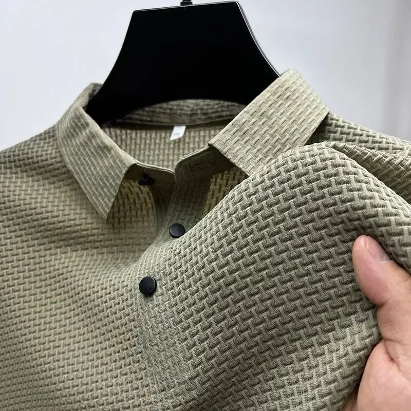 Textured Elegance Polo