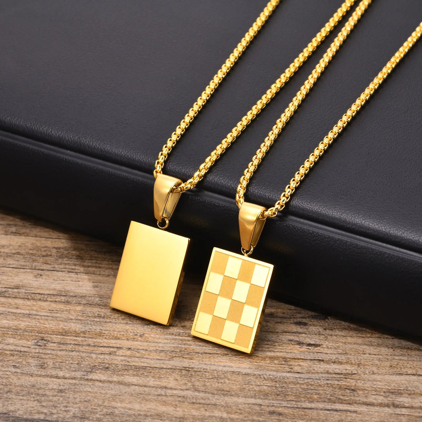 Checkered Pendant