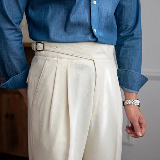 Cotton Tailored Trousers