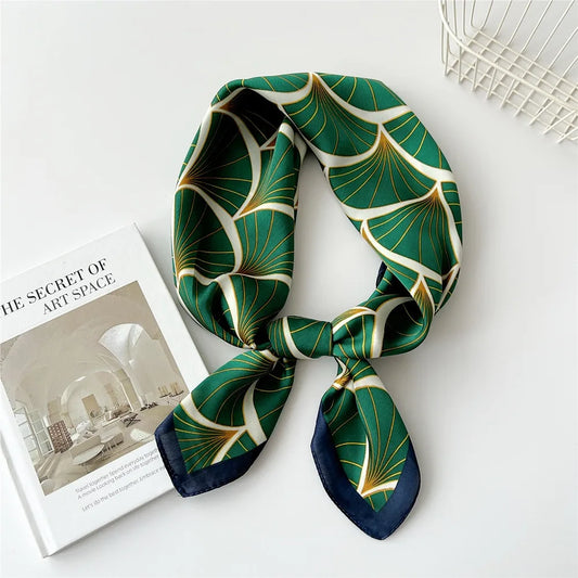 Silky Scarf – Art Deco Green