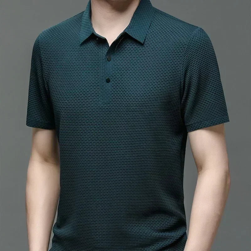 Textured Elegance Polo